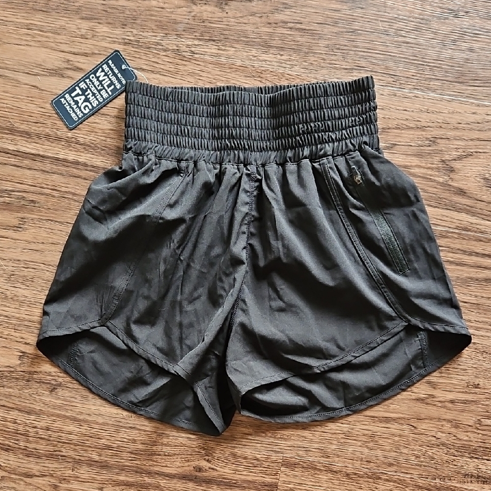 Women's XS BMJL High Rise Athletic Black Shorts Lined